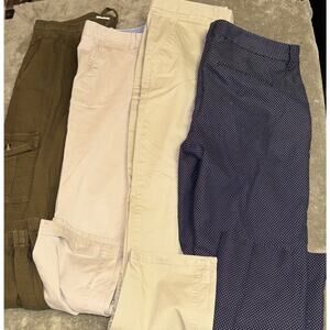 Banana Republic Gap Old Navy Sonoma Womens Pants Size L & 10 Lot of 4